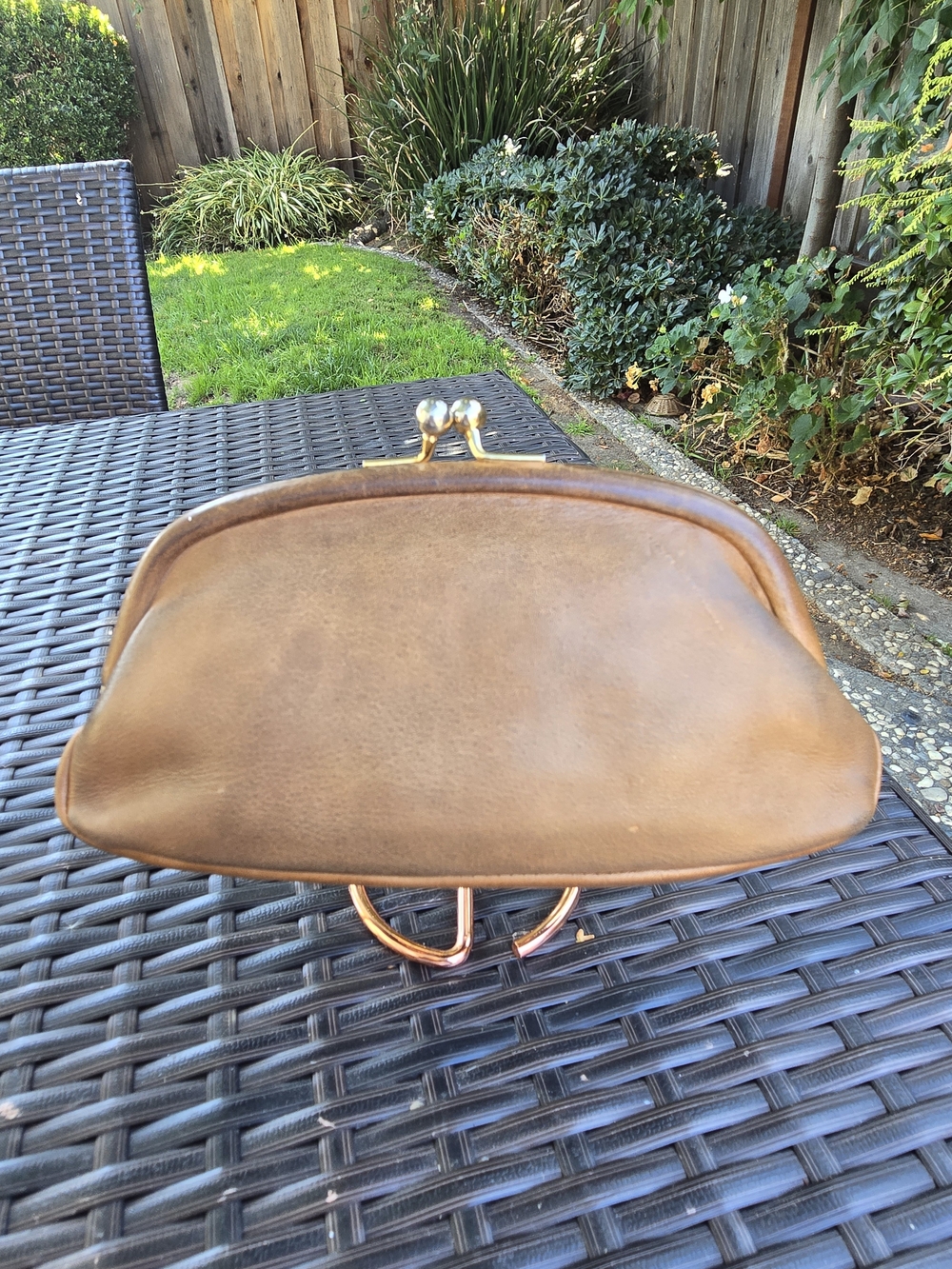 Vintage Coach Kisslock Utility Purse 7160
